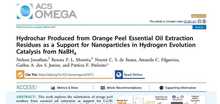Dr Nelson Jonathan Publishes Groundbreaking Research in Prestigious American Chemical Society (ACS) Omega Q1 Journal